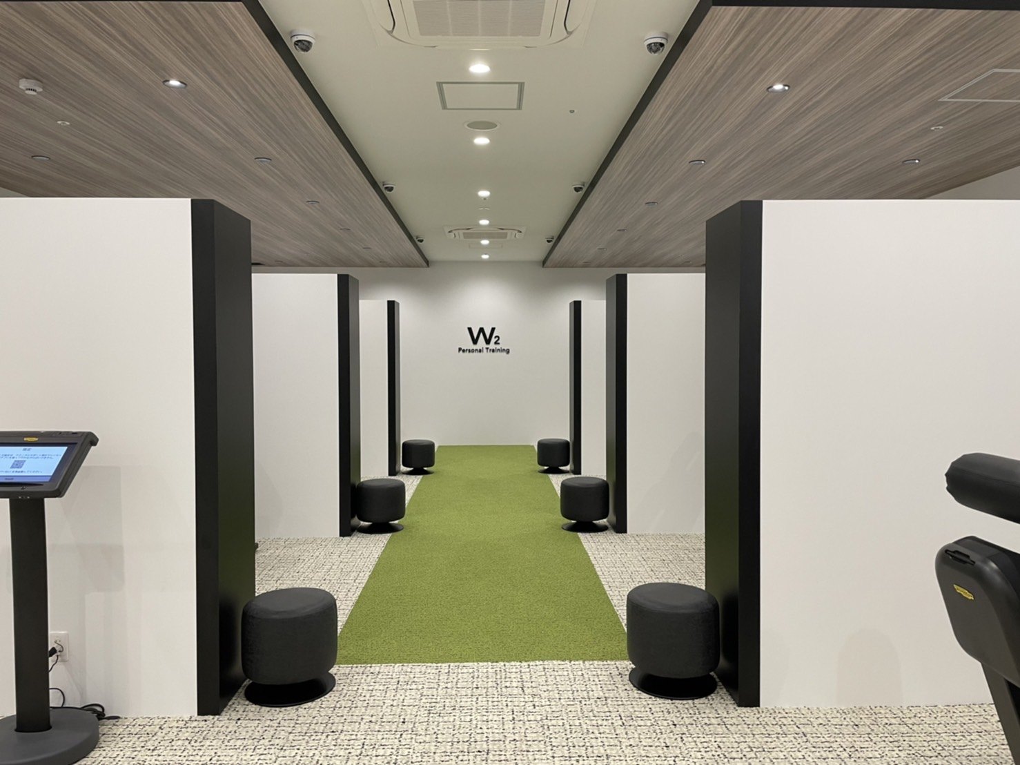 W2店内のトレーニングエリア